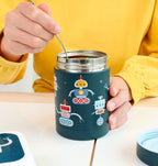 Insulated stainless steel food jar: Robots