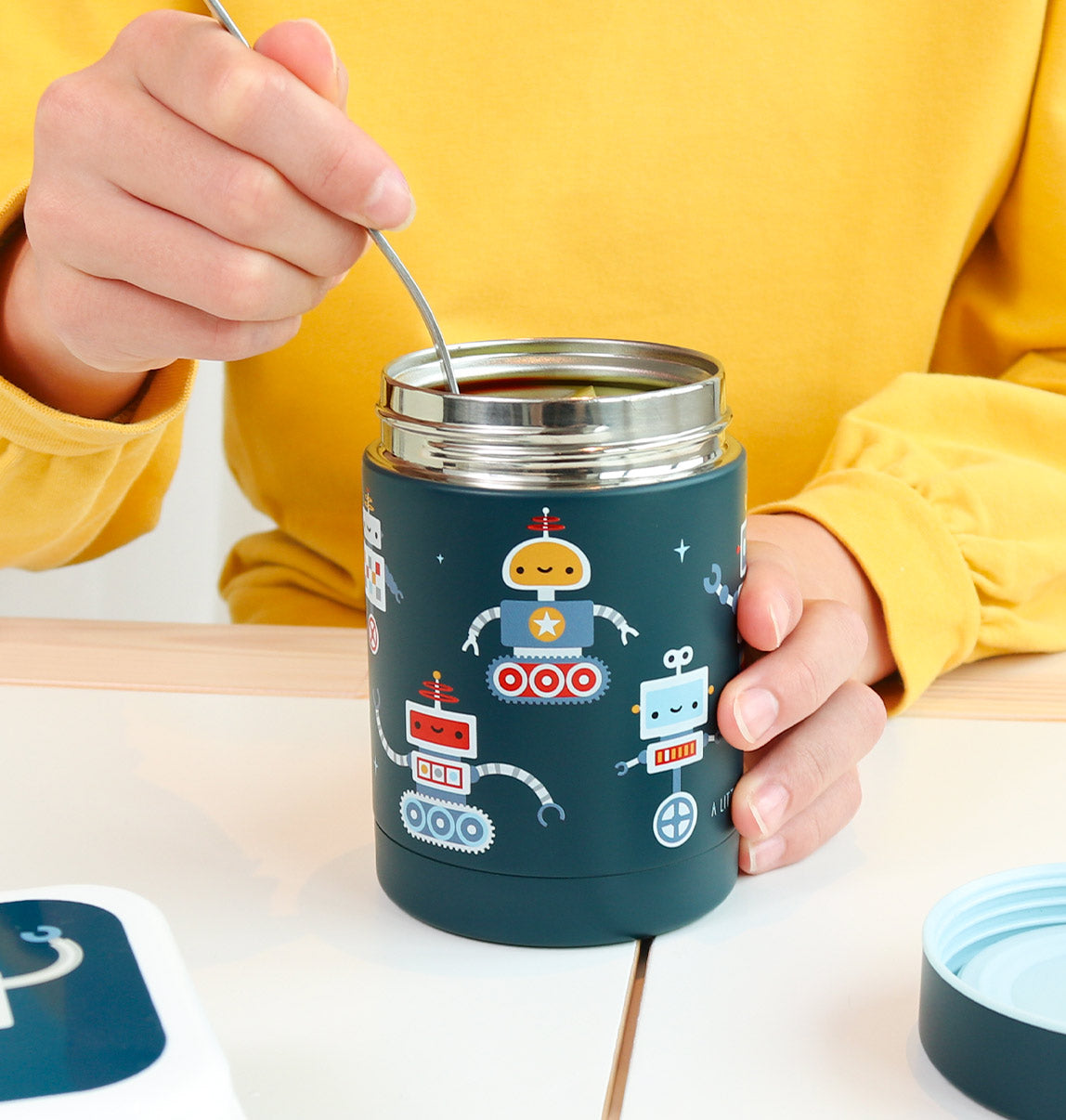 Insulated stainless steel food jar: Robots