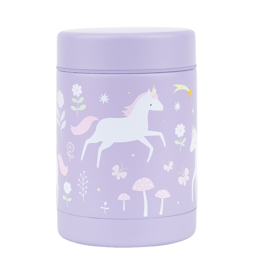 Insulated stainless steel food jar: Unicorn dreams
