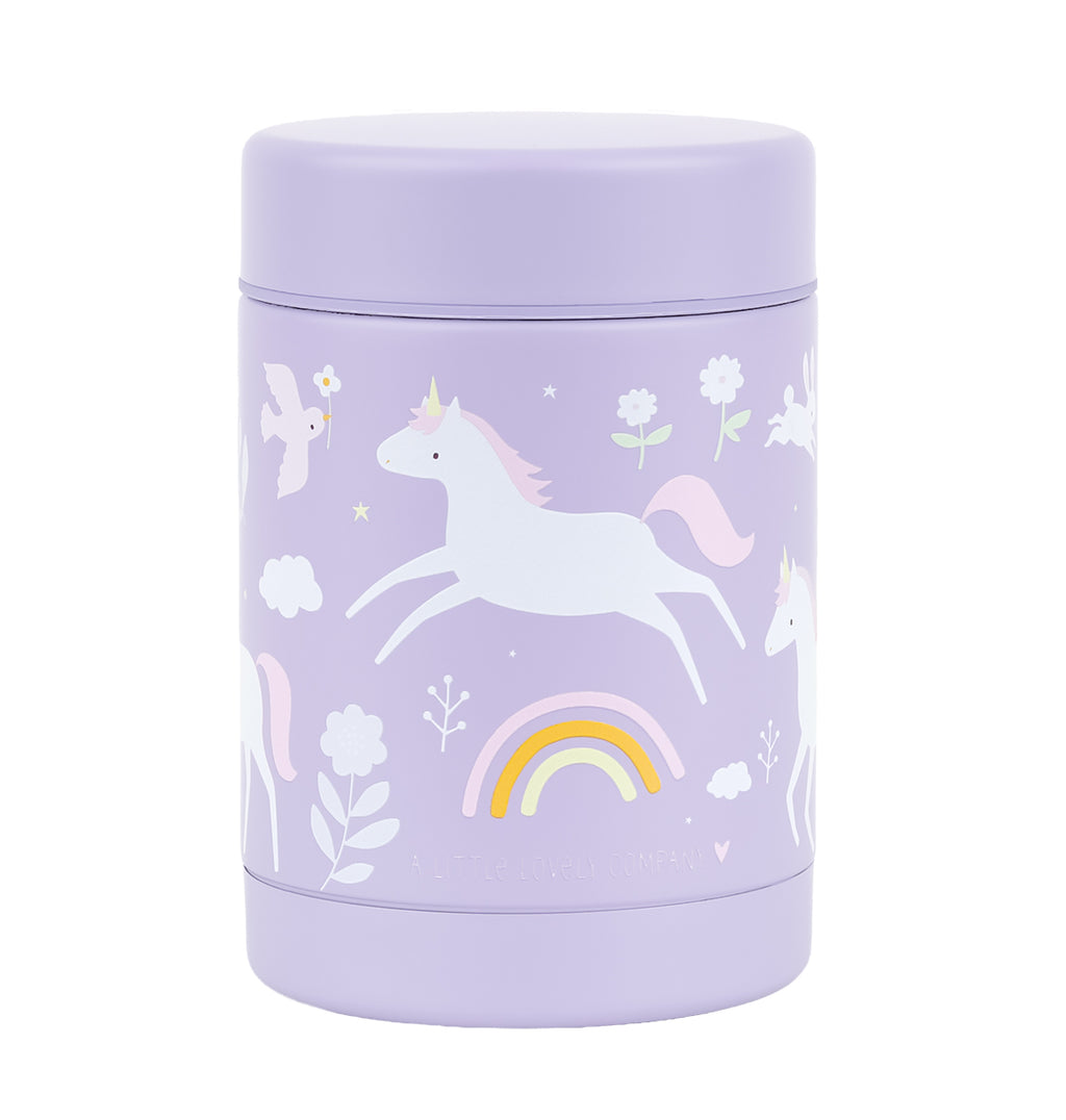 Insulated stainless steel food jar: Unicorn dreams