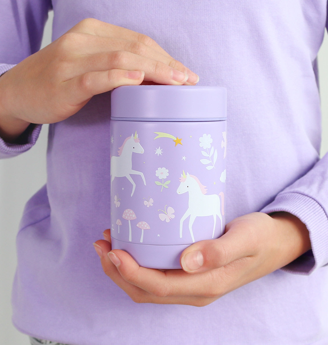 Insulated stainless steel food jar: Unicorn dreams