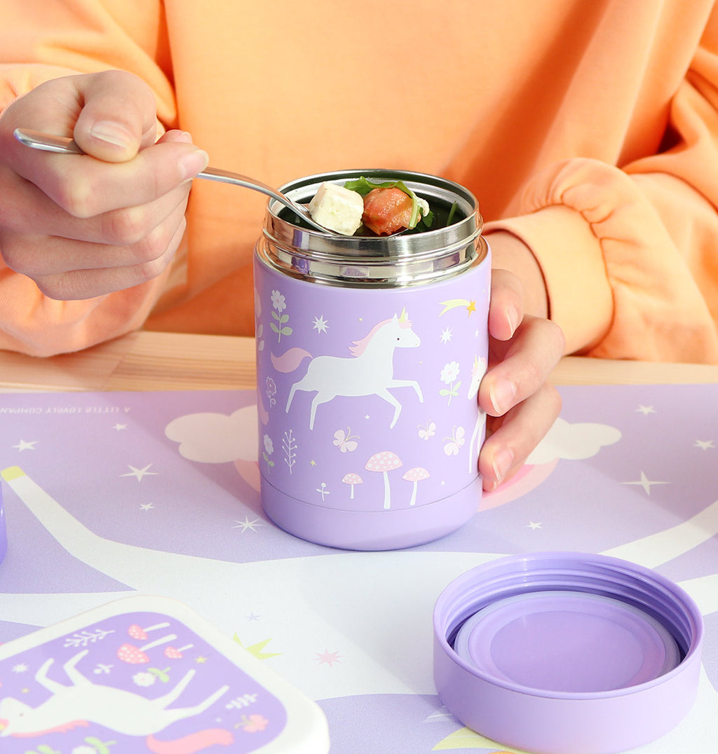 Insulated stainless steel food jar: Unicorn dreams