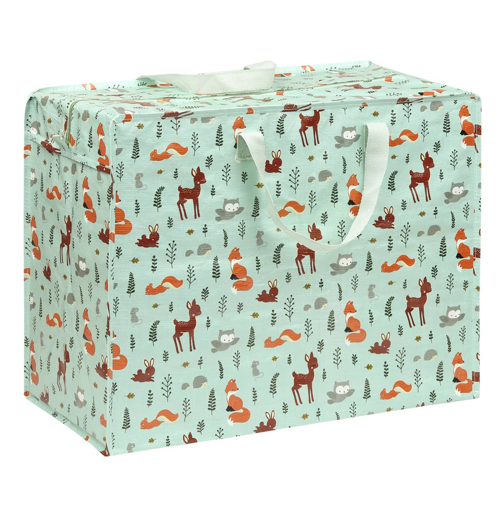 XL opbergtas van a little lovely company met dierenprint 
