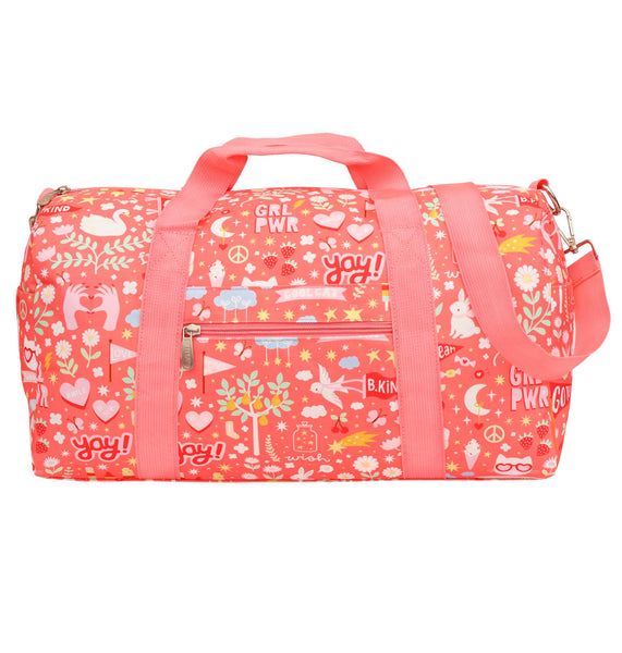 Coral-pink Travel Bag for Kids | A Little Lovely Company