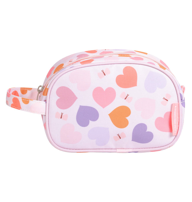 Toiletry bag: Hearts