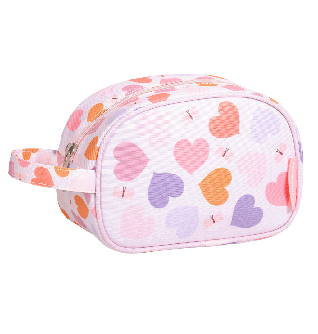 Toiletry bag: Hearts