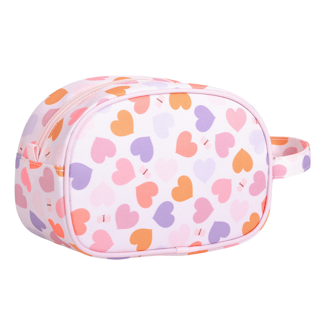 Toiletry bag: Hearts