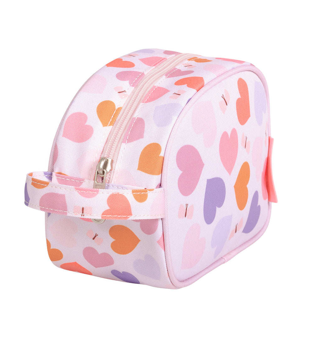 Toiletry bag: Hearts