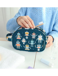 Toiletry bag: Robots