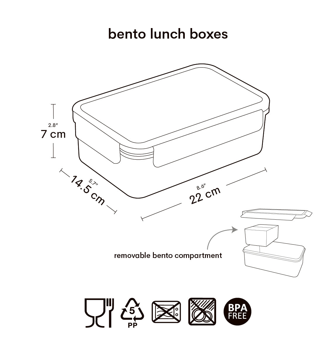 Bento lunch box: Cherries