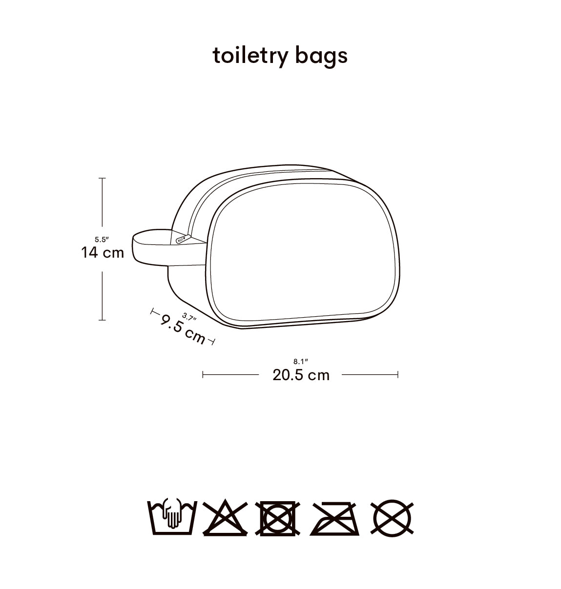 Toiletry bag: Dinosaurs