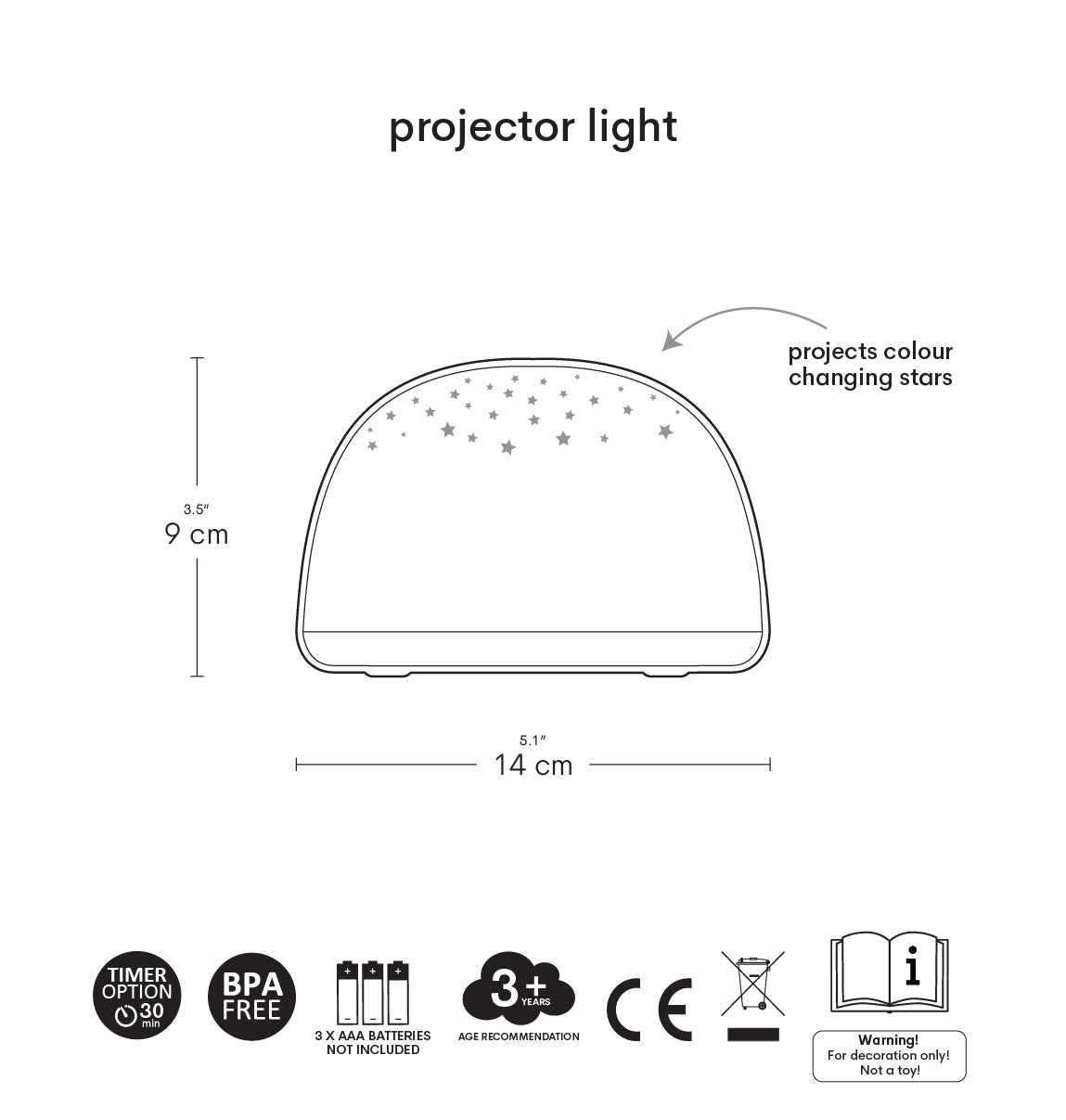 Projector light: Forest Friends