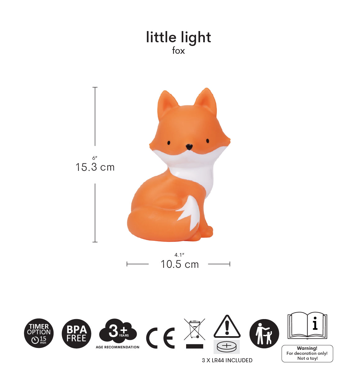 Little Light: Fox | A Little Lovely Company