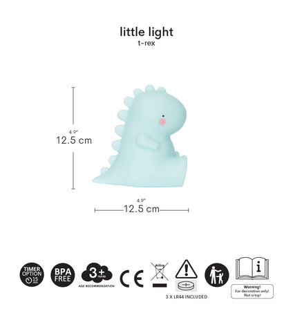 Little light: T-rex - blue