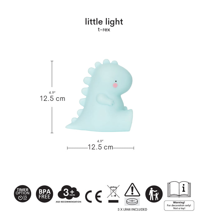 Little light: T-rex - blue