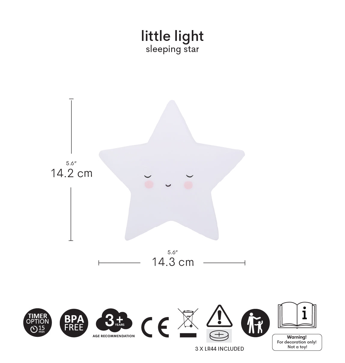 Little Light: Sleeping Star | A Little Lovely Company