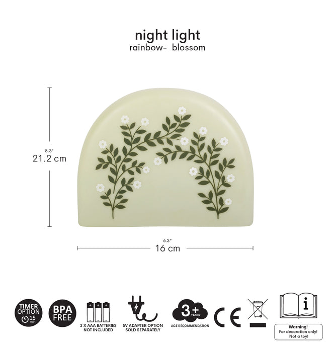 Night light: Rainbow blossom