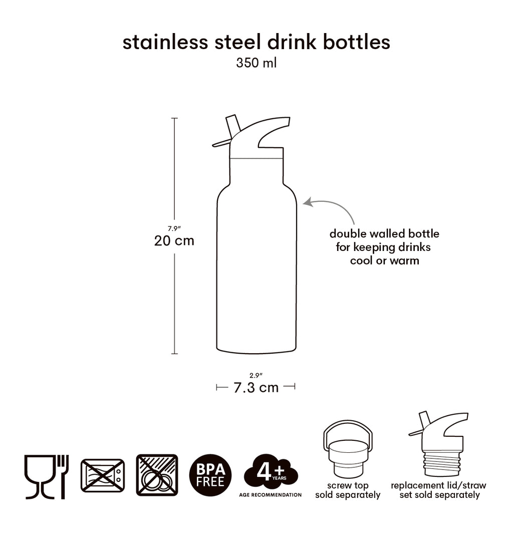 Stainless steel drink bottle: Joy