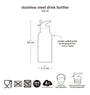 Stainless steel drink bottle: Princesses