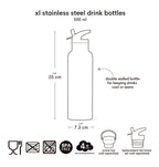 XL stainless steel drink bottle: Vehicles