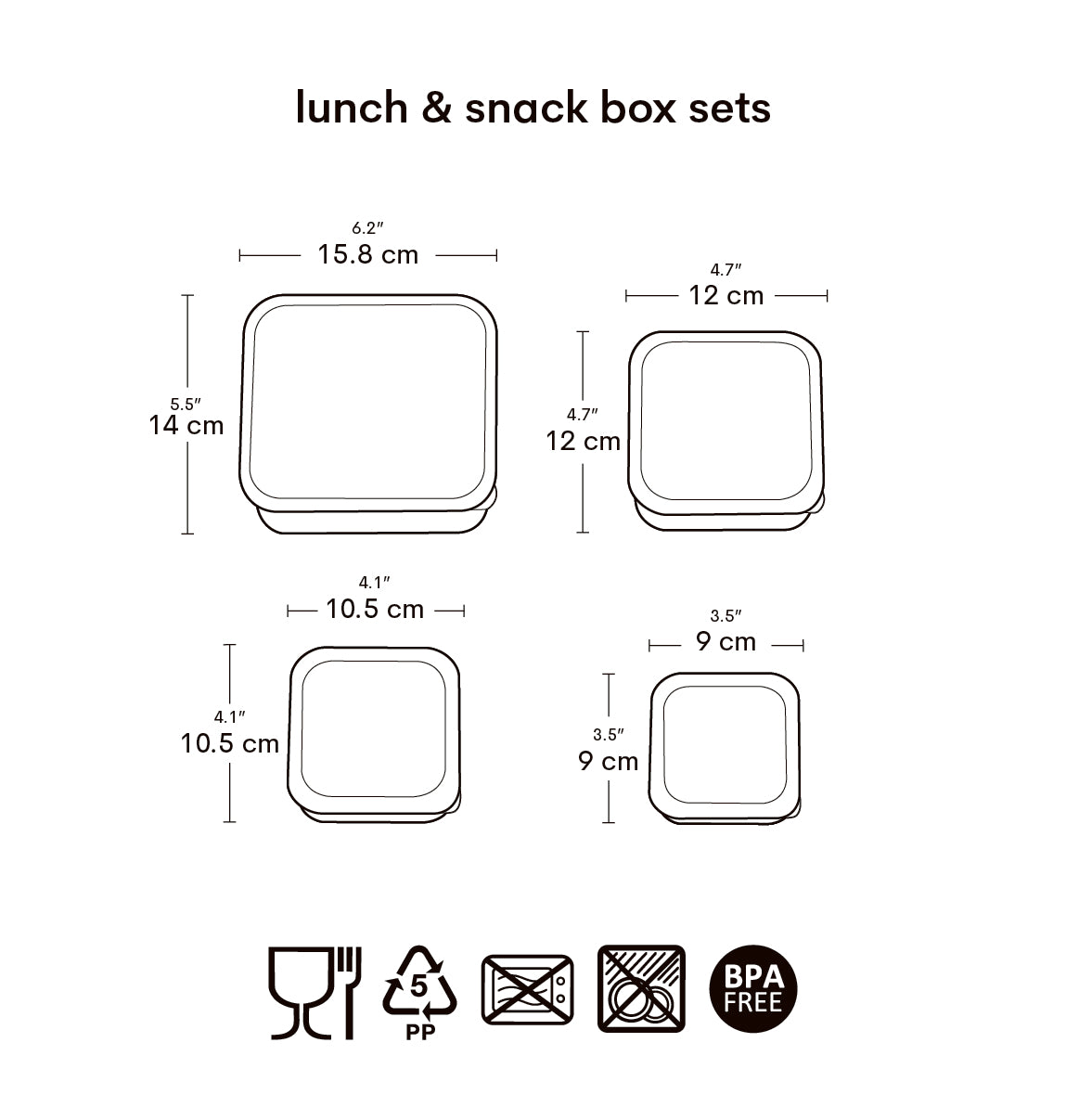 Lunch & snack box set: Dinosaurs