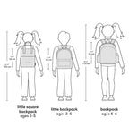 Little square backpack: Dinosaur