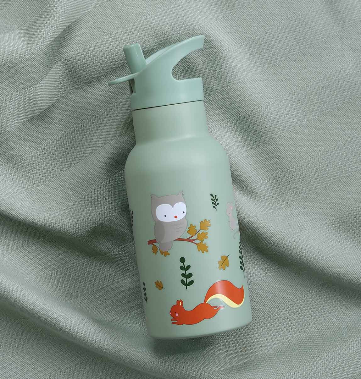 Stainless steel drink bottle: Forest friends