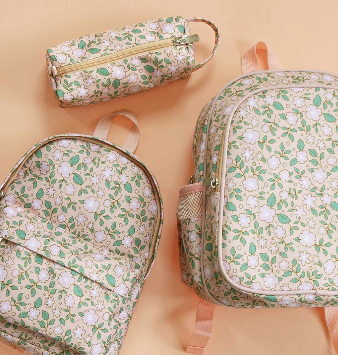 Backpack: Blossoms - pink 