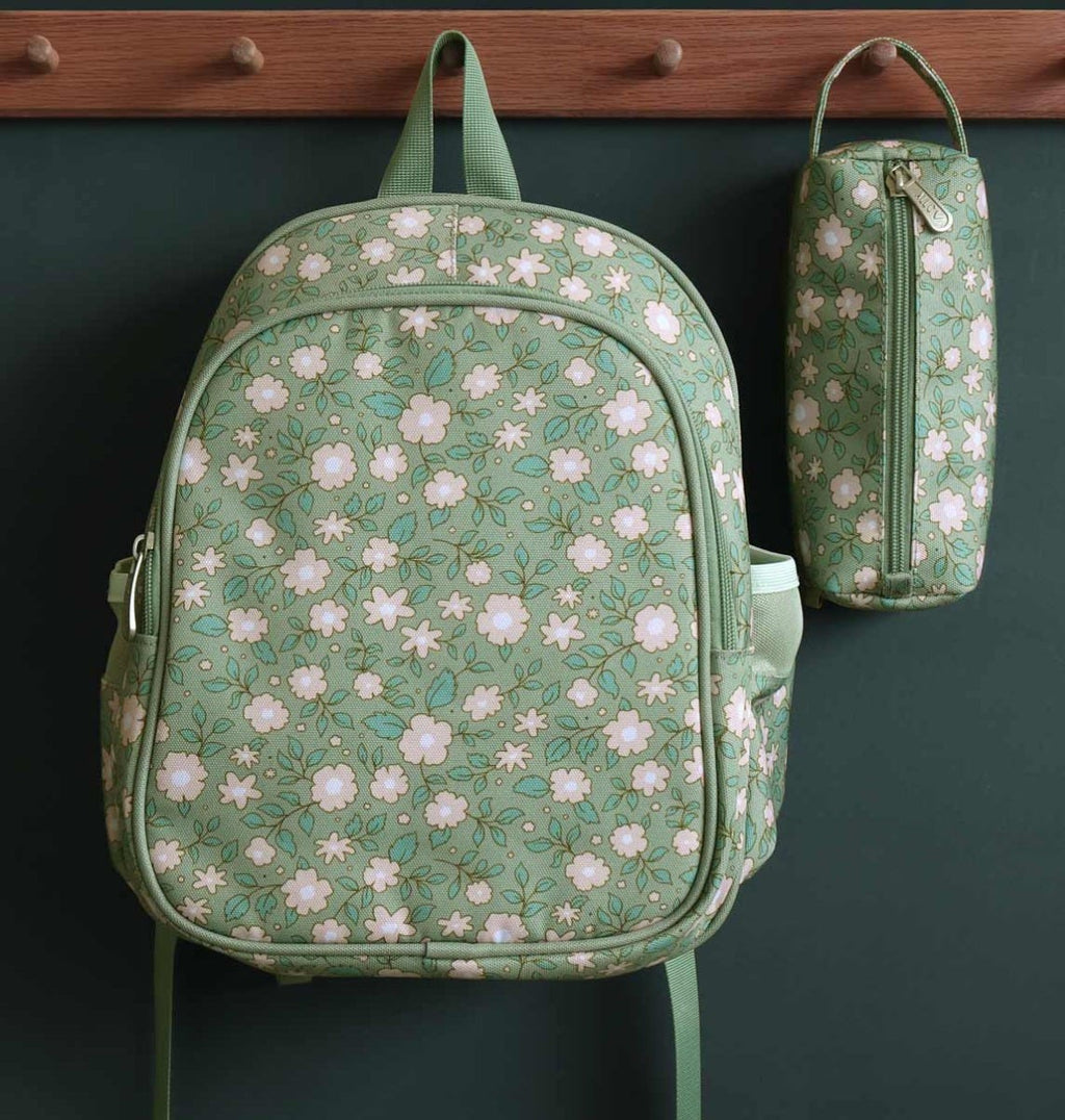 Backpack: Blossoms - sage