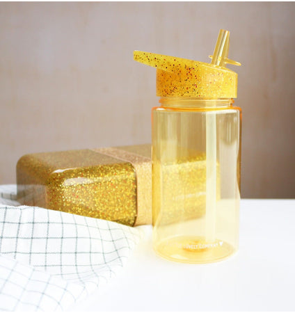 Drink bottle: Glitter - gold