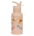 Stainless steel drink bottle: Butterflies 