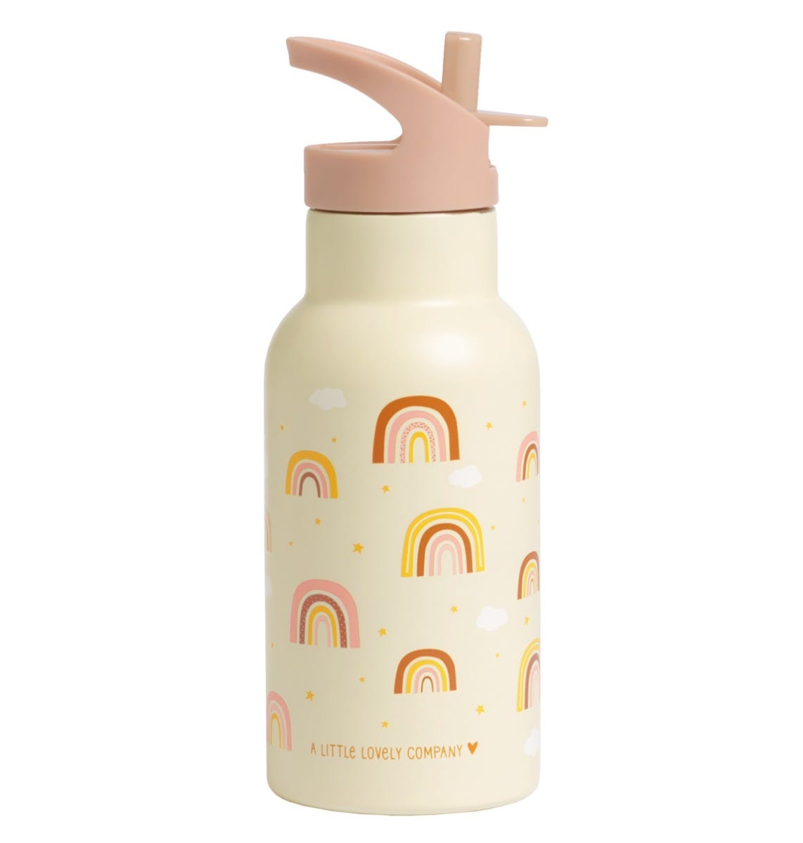 Stainless steel drink bottle: Rainbows
