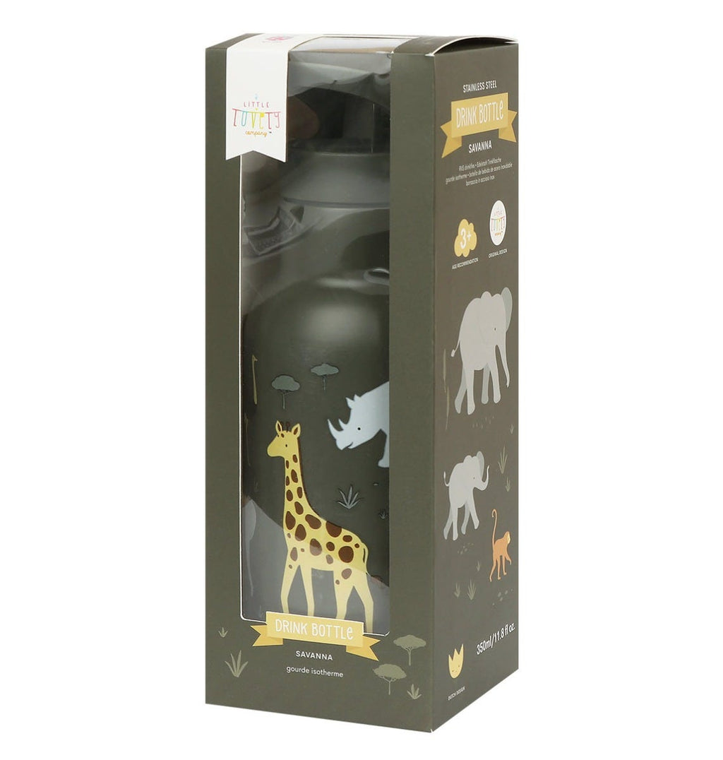 Stainless steel drink bottle: Savanna
