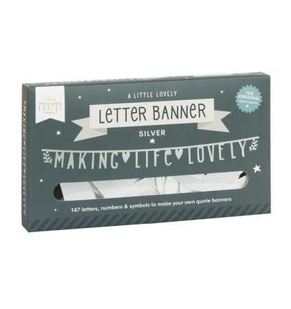 Letter banner: Silver