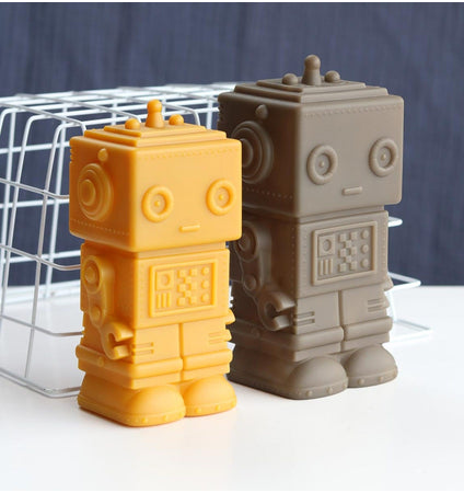 Money box: Robot - ash brown