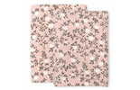 Muslin cloth set of 2: Blossom - dusty pink