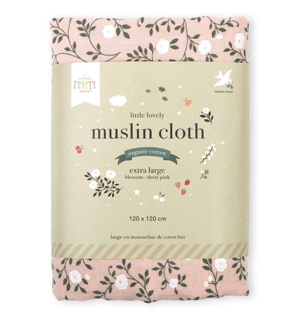 Muslin cloth XL: Blossom - dusty pink