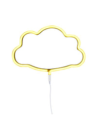 Neon style light: Cloud - yellow
