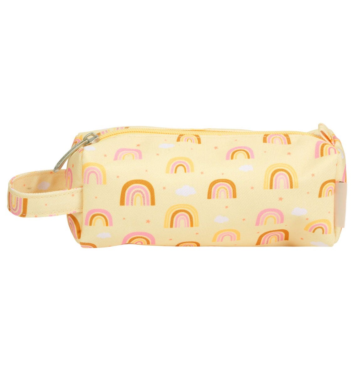 gele etui met regenbogen van a little lovely company