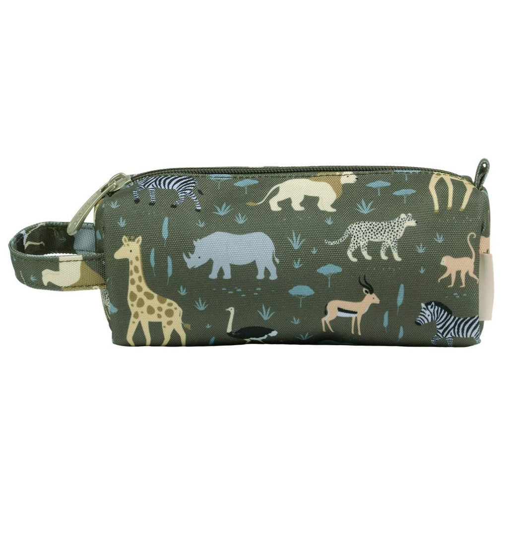 etui voor pennen met wilde dieren van de savanne van a little lovely company