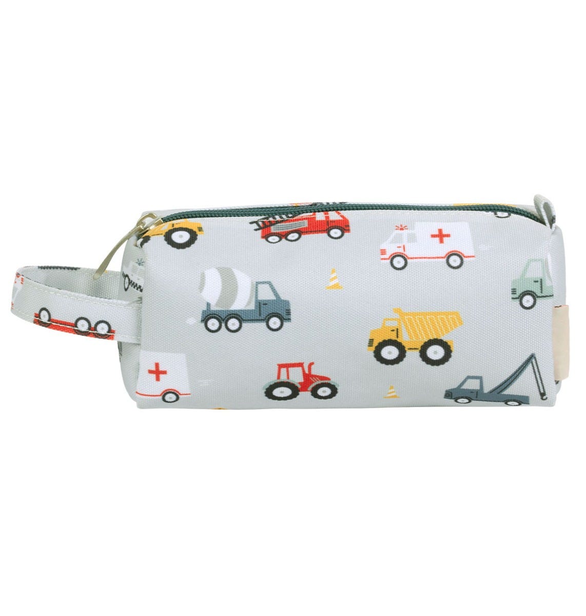 stoer school etui met trucks en tractors van a little lovely company