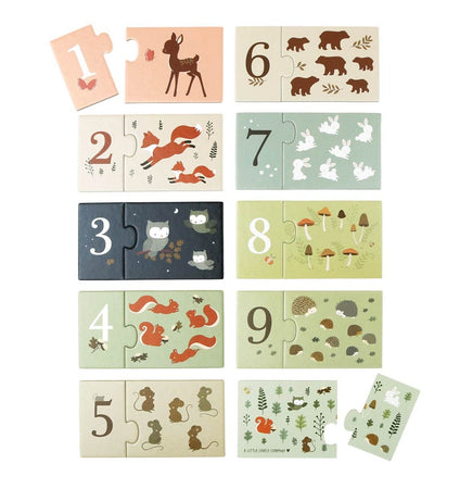 Counting puzzle: Forest friends