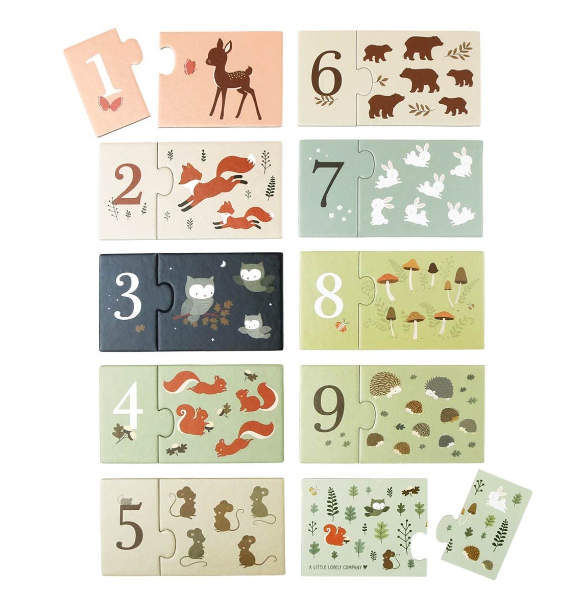 Counting puzzle: Forest Friends