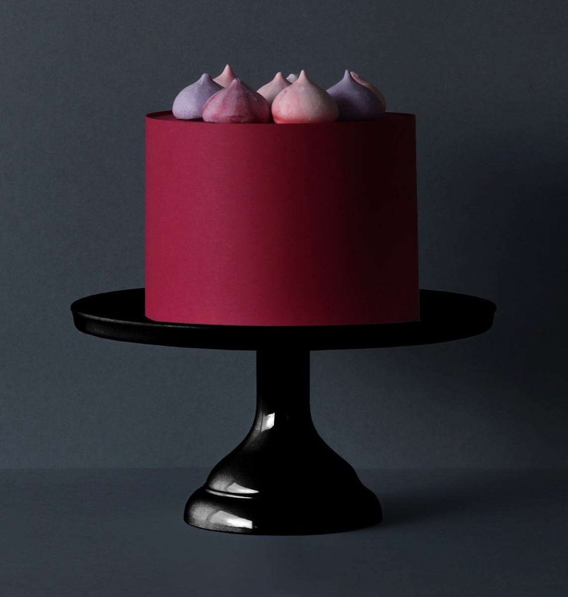 Cake stand: Small  - black