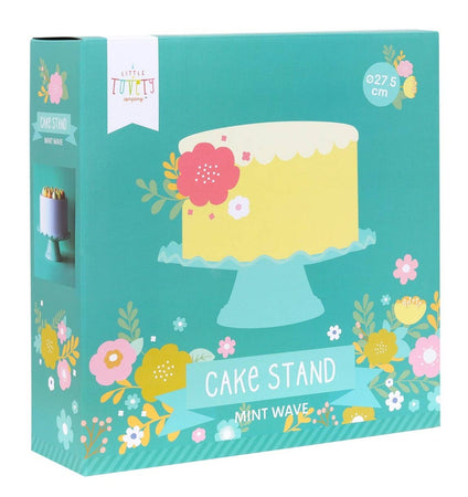 Cake stand: Wave - mint