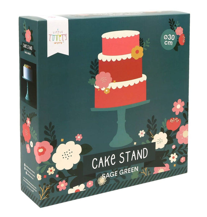 Cake stand: Large - sage green