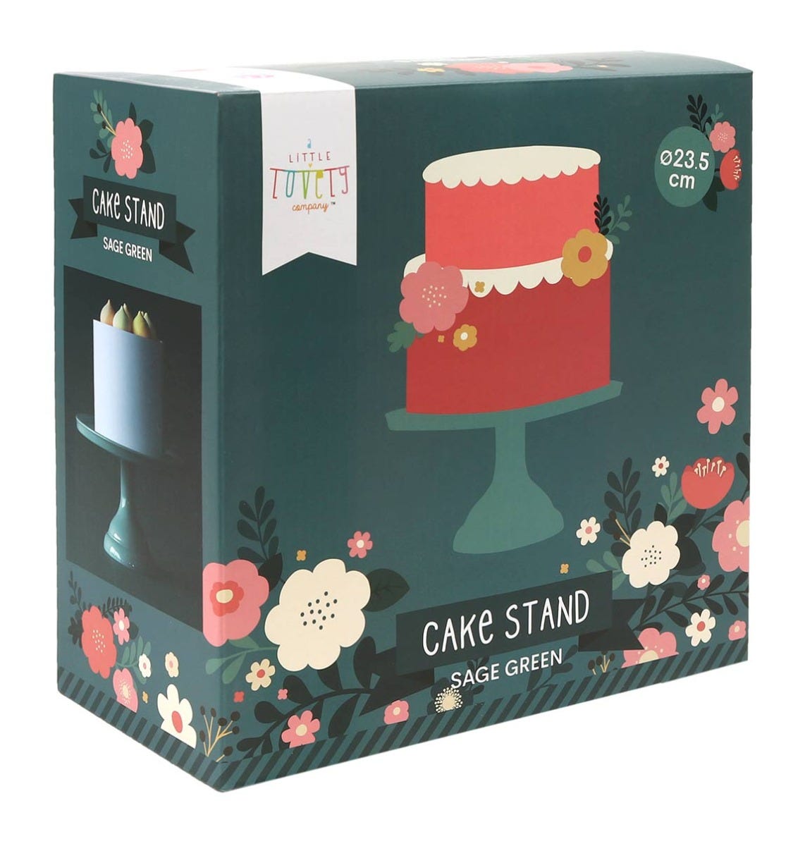 Cake stand: Small  - sage green