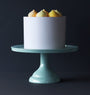 Cake stand: Small  - vintage blue