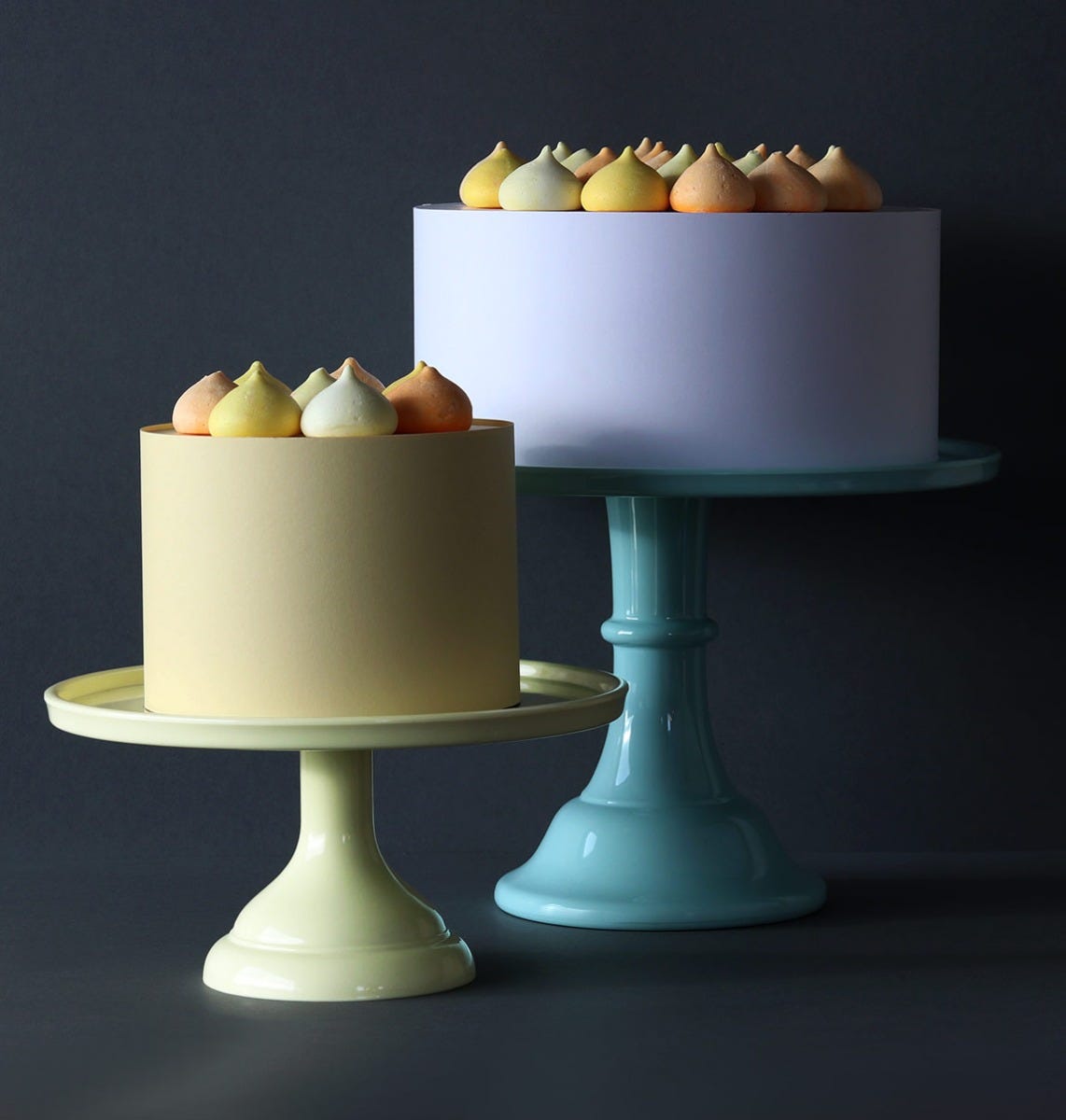 Cake stand: Small - yellow