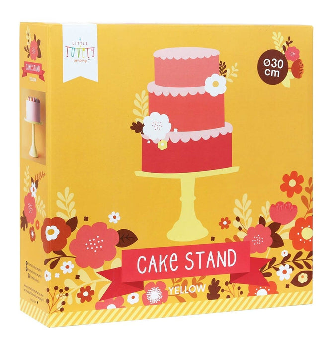 Cake stand: Large - yellow